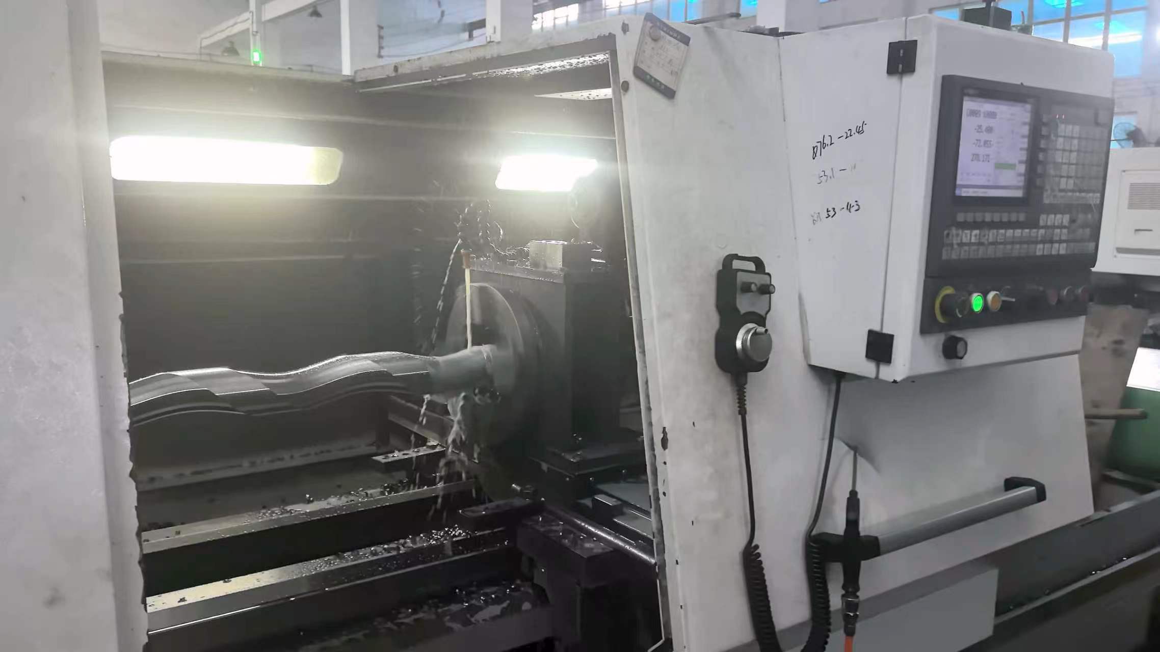 CNC machining in progress