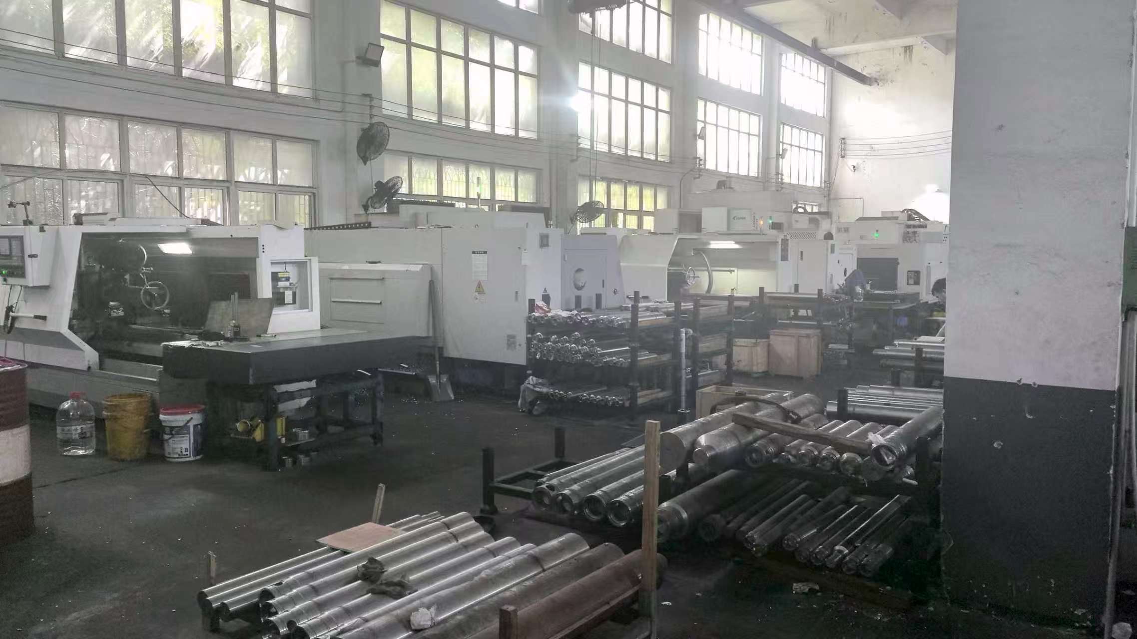 Rotor and shaft machining line