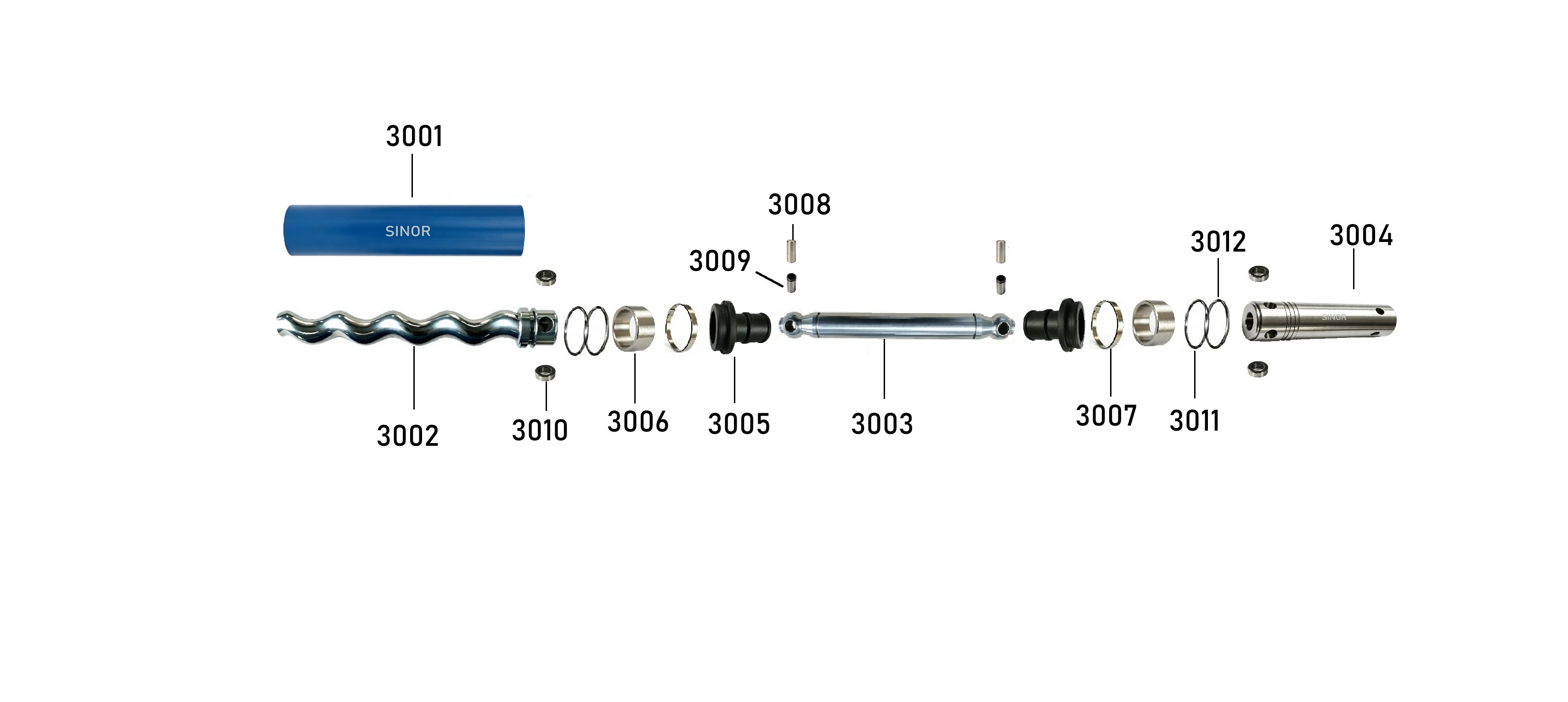 Mono pump parts structure diagram