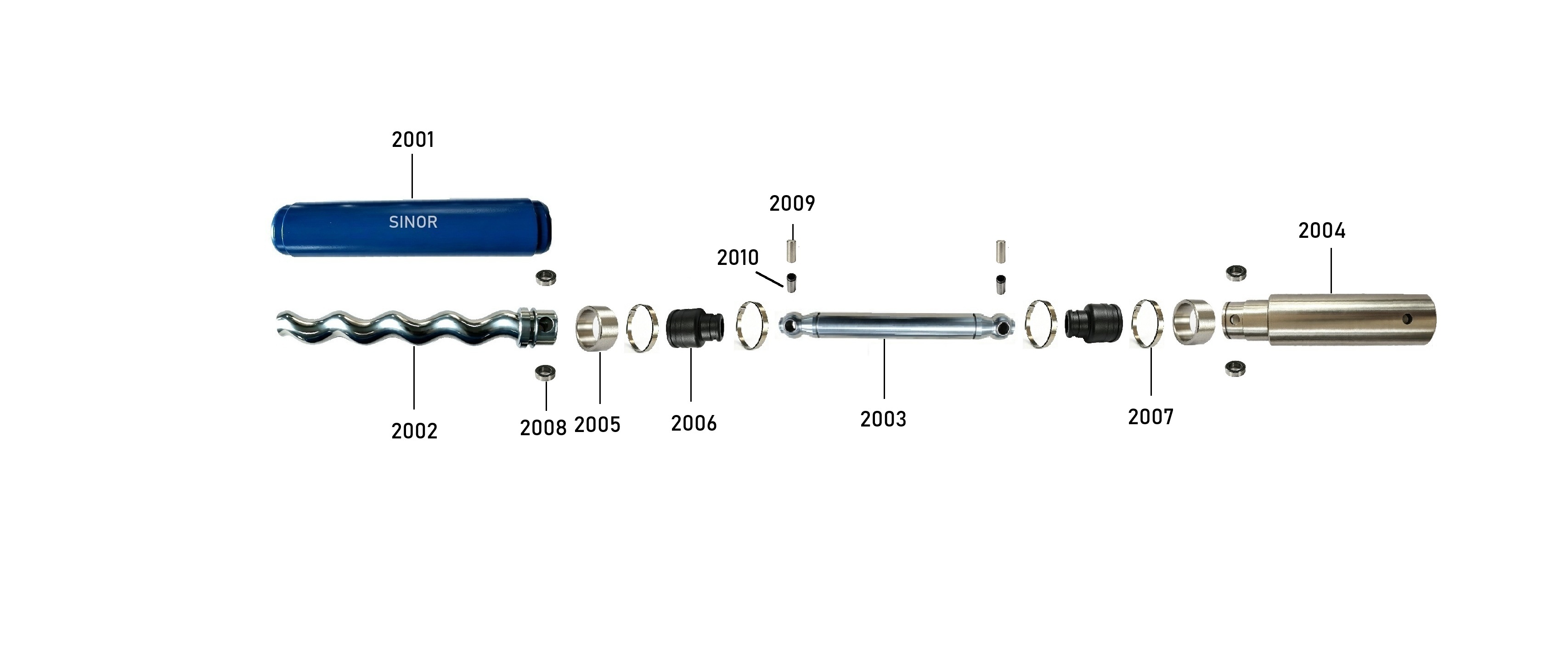 Seepex pump parts structure diagram